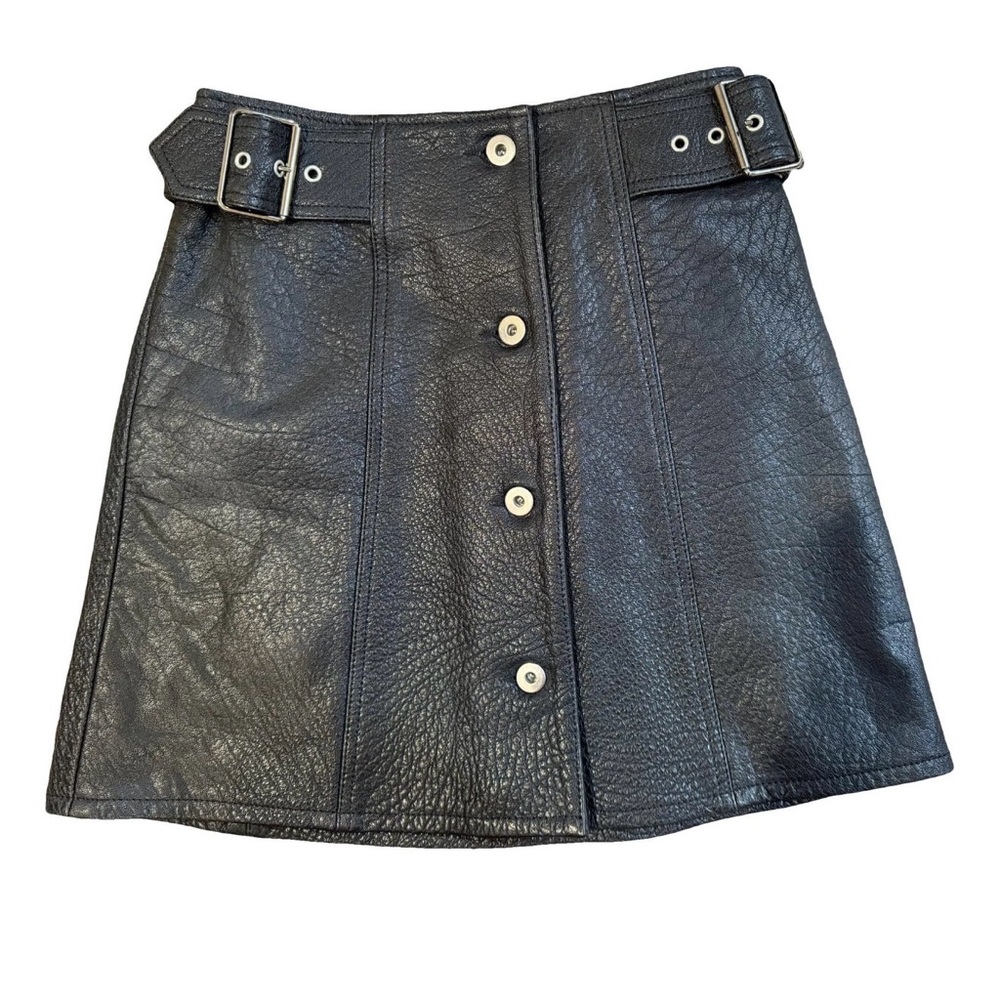 McQ by Alexander McQueen Black Buttoned Mini Skirt